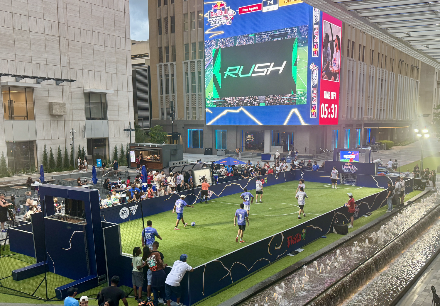 Outdoor experiential soccer activation designed by Stak Studio